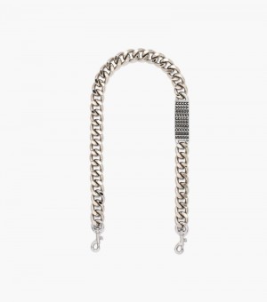 Acessórios De Bolsa Marc Jacobs The Barcode Chain Shoulder Alças Feminino Prateadas | NY5-5962