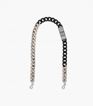 Acessórios De Bolsa Marc Jacobs The Barcode Chain Shoulder Alças Feminino Prateadas Pretas | EQ4-1604