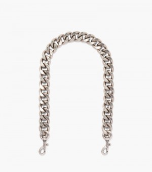 Acessórios De Bolsa Marc Jacobs The Chainlink Shoulder Alças Feminino Prateadas | HV4-0164