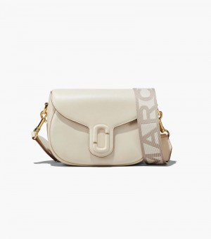 Alforjes Marc Jacobs The J Marc Saddle Bag Feminino Branco | VG4-4044