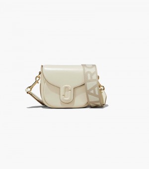 Alforjes Marc Jacobs The J Marc Small Saddle Bag Feminino Branco | UK1-0209