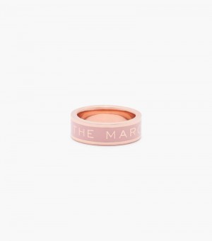 Anel Marc Jacobs The Medallion Ring Feminino Bege Rosa Douradas | IK0-2643