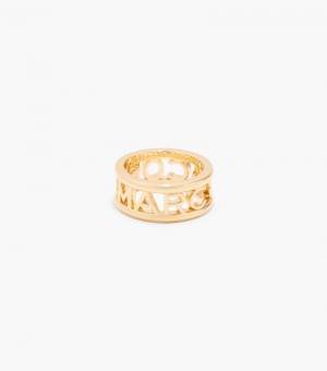 Anel Marc Jacobs The Monogram Ring Feminino Douradas | GH6-9618