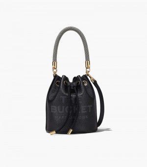 Bolsa Balde Marc Jacobs The Couro Bucket Bag Feminino Pretas | UV5-8832