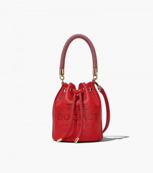 Bolsa Balde Marc Jacobs The Couro Bucket Bag Feminino Vermelhas | AN5-1876