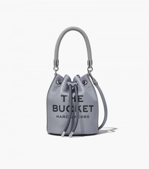 Bolsa Balde Marc Jacobs The Couro Bucket Bag Feminino Cinzentas | GF9-5542