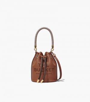 Bolsa Balde Marc Jacobs The Couro Micro Bucket Bag Feminino Chocolate | GS3-3883