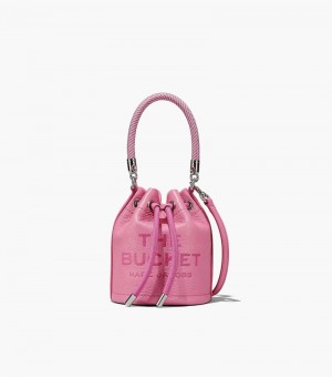 Bolsa Balde Marc Jacobs The Couro Micro Bucket Bag Feminino Rosa | QQ4-9197