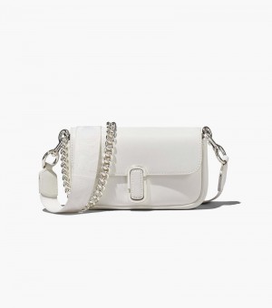 Bolsas Mini Marc Jacobs The J Marc Mini Bag Feminino Branco Prateadas | IA9-0531