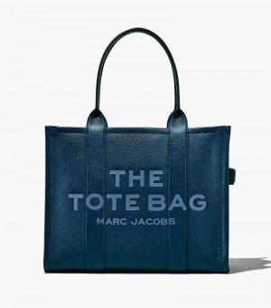 Bolsas Tote Marc Jacobs The Couro Large Tote Bag Feminino Azuis | VY5-2055