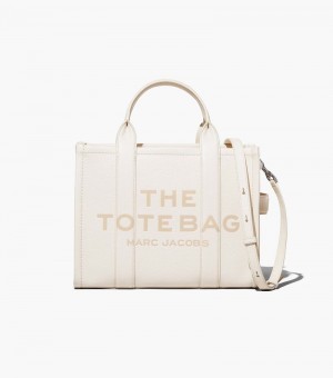 Bolsas Tote Marc Jacobs The Couro Medium Tote Bag Feminino Branco Prateadas | KY4-7047