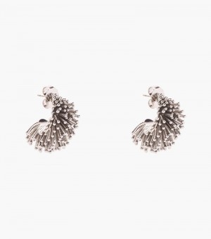 Brincos Marc Jacobs The Seaburst Earring Feminino Prateadas | XP4-2532