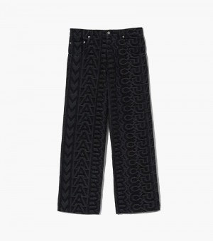 Calças Marc Jacobs The Monogram Denim Pant Feminino Pretas | OG5-6535