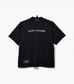 Camiseta Marc Jacobs The Big T-Shirt Feminino Pretas | RK5-9221