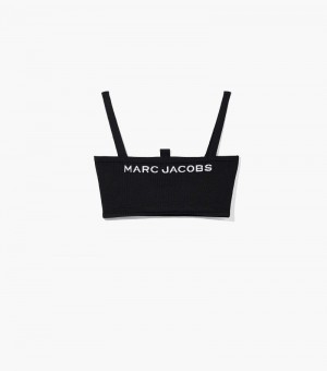 Camisetas Regata Marc Jacobs The Bandeau Feminino Pretas | EY3-2025