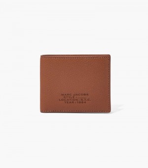 Carteiras Marc Jacobs The Couro Billfold Wallet Feminino Chocolate | LA9-8743