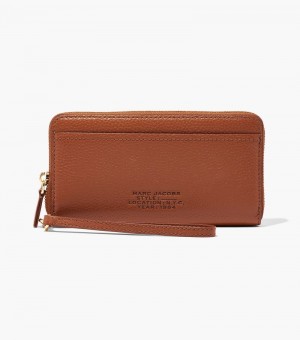 Carteiras Marc Jacobs The Couro Continental Wallet Feminino Chocolate | ES2-3429