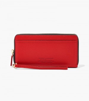 Carteiras Marc Jacobs The Couro Continental Wallet Feminino Vermelhas | DQ8-3923