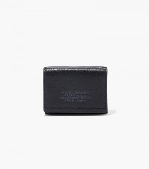 Carteiras Marc Jacobs The Couro Medium Trifold Wallet Feminino Pretas | QR3-2547