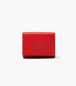 Carteiras Marc Jacobs The Couro Medium Trifold Wallet Feminino Vermelhas | ML6-2143