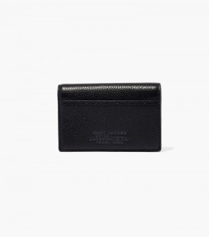 Carteiras Marc Jacobs The Couro Small Bifold Wallet Feminino Pretas | SY2-3867