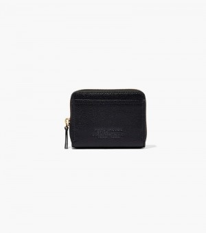 Carteiras Marc Jacobs The Couro Zip Around Wallet Feminino Pretas | XT6-6578