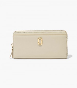 Carteiras Marc Jacobs The J Marc Continental Wallet Feminino Branco | FA2-1669