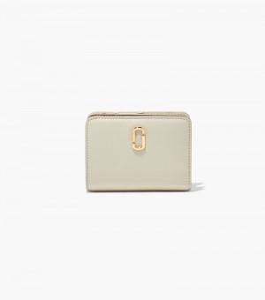 Carteiras Marc Jacobs The J Marc Mini Compact Wallet Feminino Branco | SX3-1706