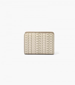 Carteiras Marc Jacobs The Mini Compact Wallet Feminino Caqui | GN2-2688