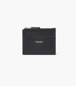 Estojo De Cartão Marc Jacobs The Slim 84 Zip Card Case Feminino Pretas | HV1-3563