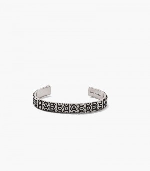 Pulseira Marc Jacobs The Monogram Engraved Bracelet Feminino Prateadas | DH3-7172