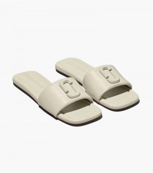 Sandálias Marc Jacobs The J Marc Couro Sandal Feminino Branco | PC9-0310