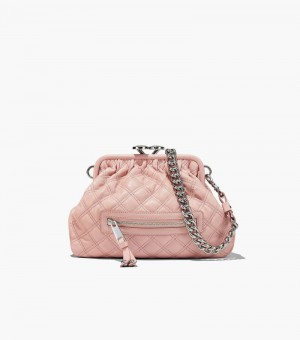 Stam Bolsas Marc Jacobs Re-Edition Acolchoado Couro Little Stam Bag Feminino Rosa | QJ7-4241