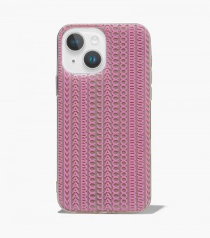 Tech Marc Jacobs The Monogram iPhone Case 14 Max Feminino Cinzentas Marrom Rosa | YM2-8652