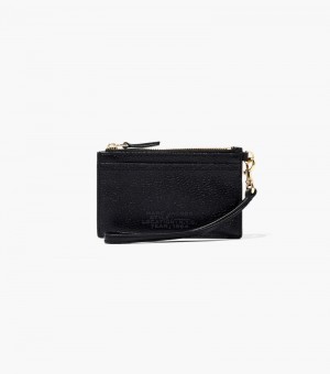 Wristlet Marc Jacobs The Couro Top Zip Wristlet Feminino Pretas | HE8-8546