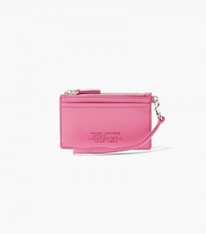 Wristlet Marc Jacobs The Couro Top Zip Wristlet Feminino Rosa | GA6-8027