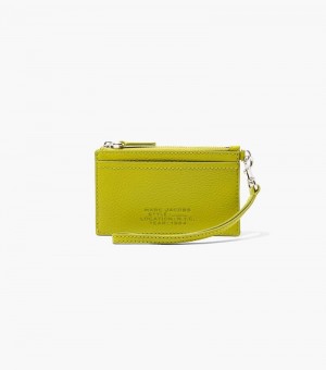 Wristlet Marc Jacobs The Couro Top Zip Wristlet Feminino Verdes Amarelas | NG8-8547