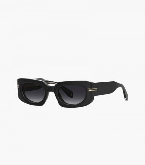 Óculos De Sol Marc Jacobs Icon Rectangular Sunglasses Feminino Pretas | UN9-3943