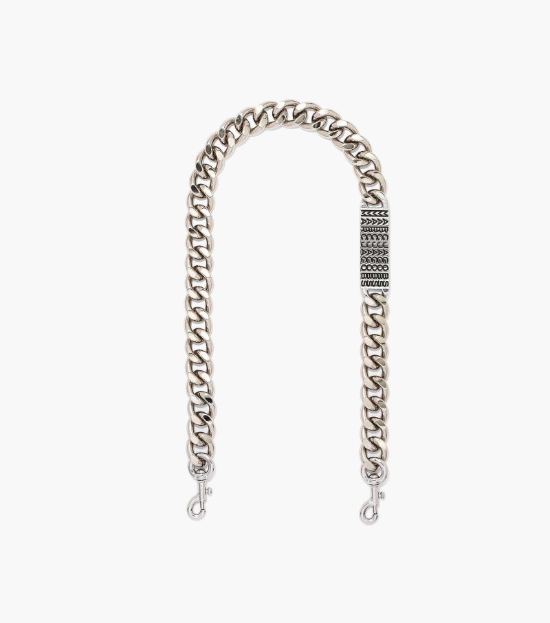 Acessórios De Bolsa Marc Jacobs The Barcode Chain Shoulder Alças Feminino Prateadas | NY5-5962