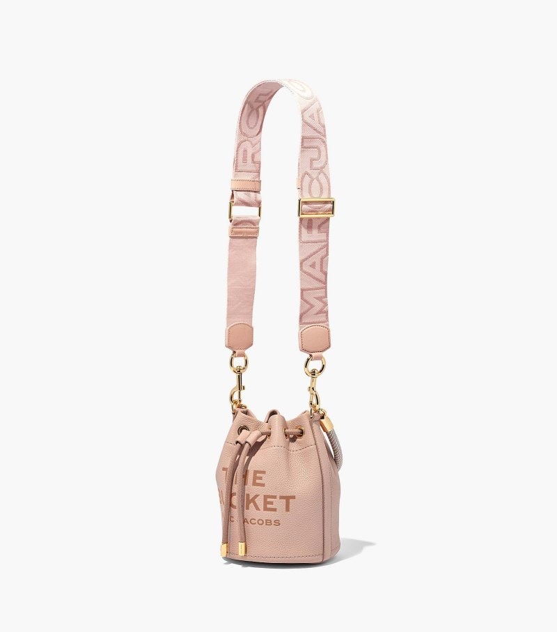 Acessórios De Bolsa Marc Jacobs The Outline Logo Webbing Alças Feminino Rosa Multicoloridas | KO5-8819