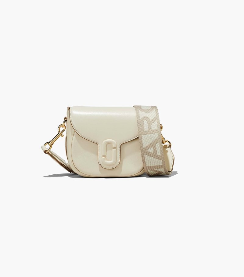 Alforjes Marc Jacobs The J Marc Small Saddle Bag Feminino Branco | UK1-0209