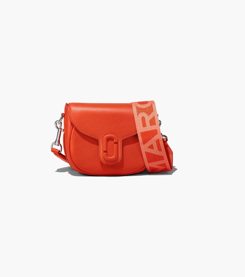 Alforjes Marc Jacobs The J Marc Small Saddle Bag Feminino Laranja | RT6-8144