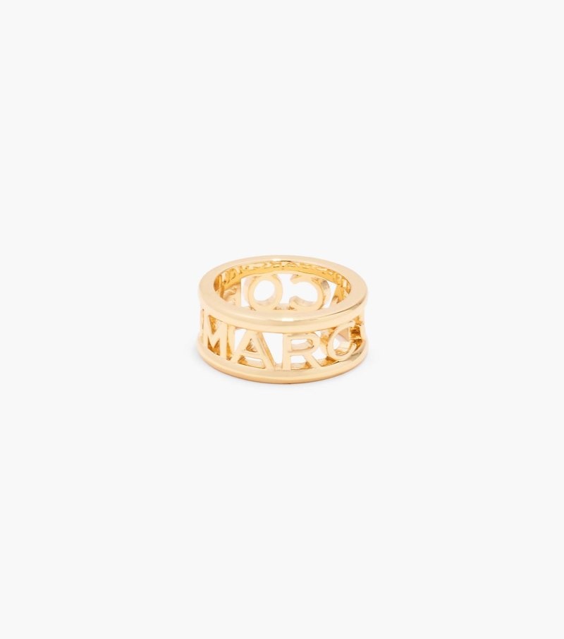 Anel Marc Jacobs The Monogram Ring Feminino Douradas | GH6-9618