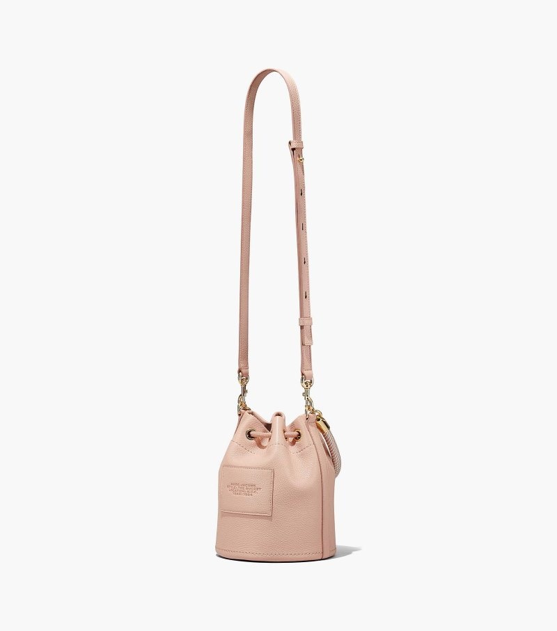 Bolsa Balde Marc Jacobs The Couro Bucket Bag Feminino Rosa | XW6-2949