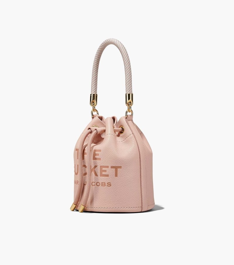 Bolsa Balde Marc Jacobs The Couro Bucket Bag Feminino Rosa | XW6-2949