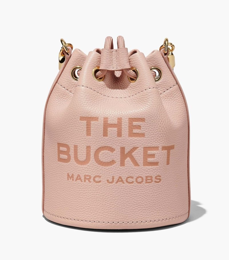 Bolsa Balde Marc Jacobs The Couro Bucket Bag Feminino Rosa | XW6-2949