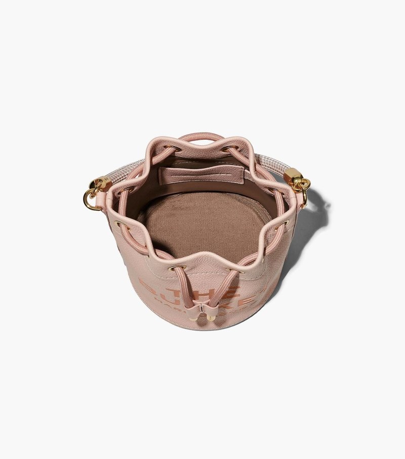 Bolsa Balde Marc Jacobs The Couro Bucket Bag Feminino Rosa | XW6-2949