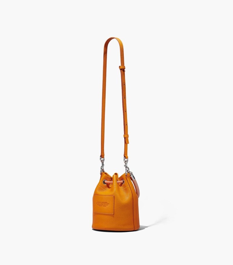 Bolsa Balde Marc Jacobs The Couro Bucket Bag Feminino Laranja | QA7-0200