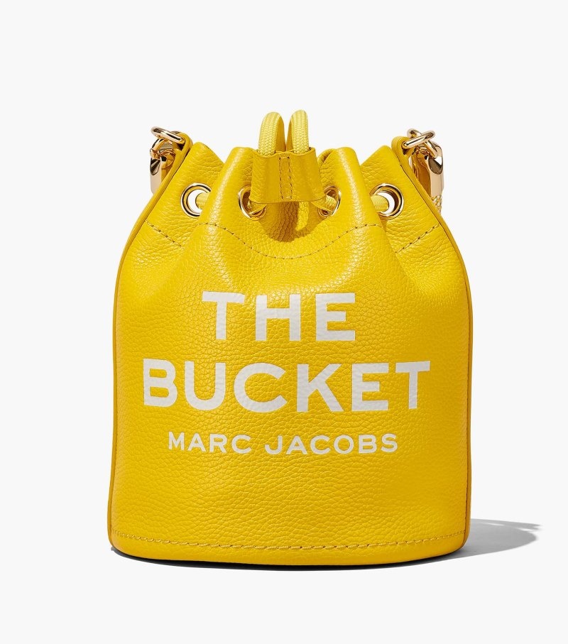 Bolsa Balde Marc Jacobs The Couro Bucket Bag Feminino Laranja | EK3-9180