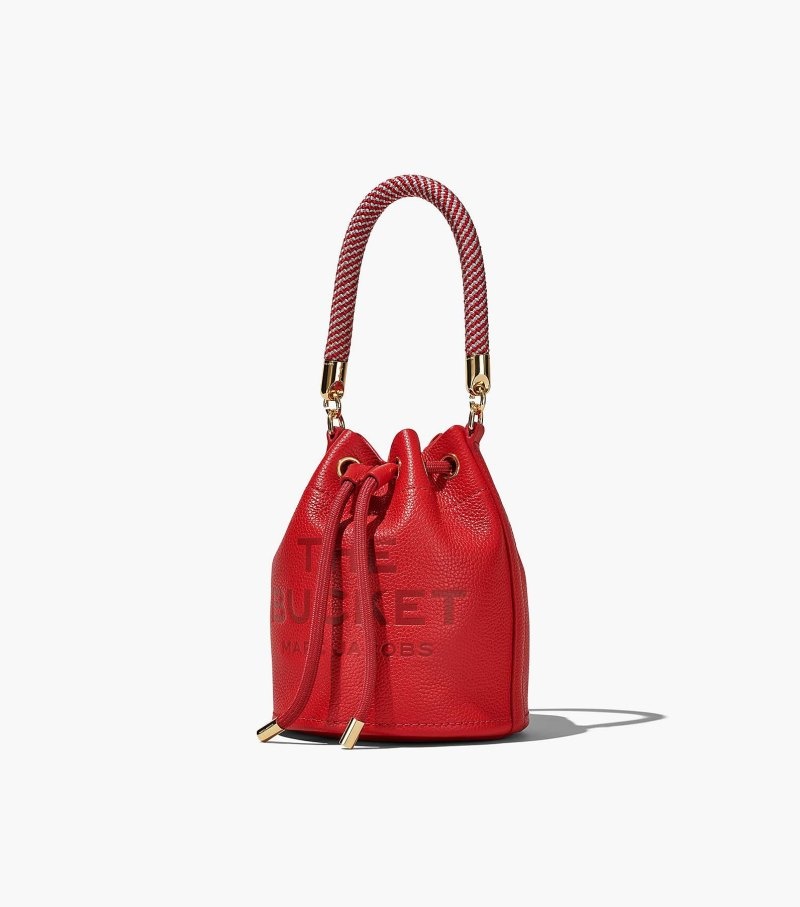 Bolsa Balde Marc Jacobs The Couro Bucket Bag Feminino Vermelhas | AN5-1876